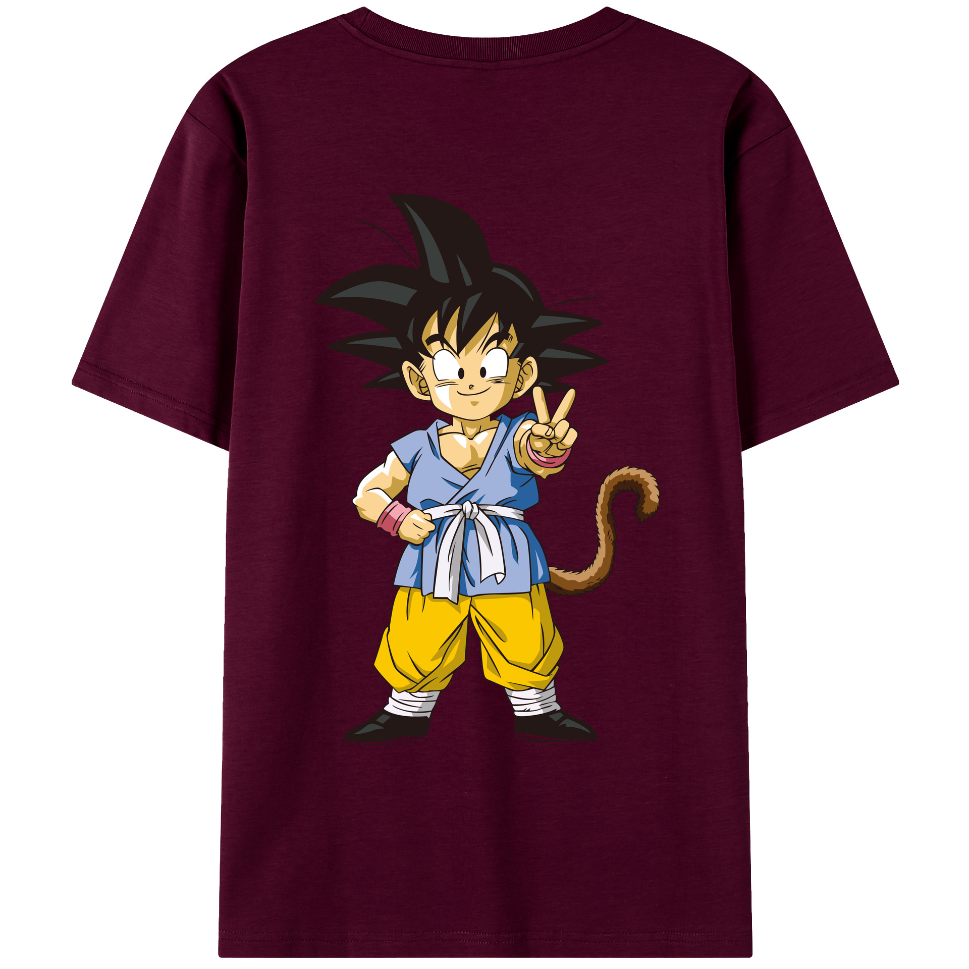 （画像用） ドラゴンボール 孫悟空（そん ごくう）Son Goku カカロット DRAGON BALL Kakarotto レディース半袖Tシャツ(バックプリント)